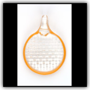 Reverse Embossed Pendant Clear Reverse Embossed Pendant Clear