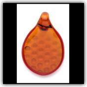 Reverse Embossed Pendant Amber Reverse Embossed Pendant Amber
