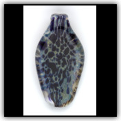 Reverse Frit Pendant Blue/Silver Reverse Frit Pendant Blue/Silver