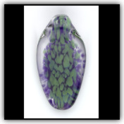 Reverse Frit Pendant Green/Blue Reverse Frit Pendant Green/Blue
